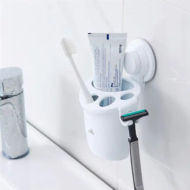 Simple Creative Toothbrush Holder Wall Mount Toothbrush Holder Bathroom