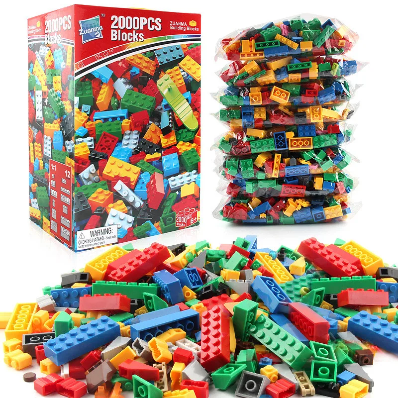 

2018 NEW 2000Pcs Building Blocks Sets LegoINGs City DIY Creative Bulk Bricks Parts Friends Creator Educational Toys for Children