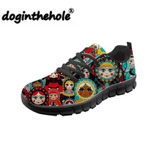 Doginthehole/Русская Матрешка; прогулочная обувь в полоску; женская уличная обувь из дышащего сетчатого материала; женская спортивная обувь; Zapatillas mujer