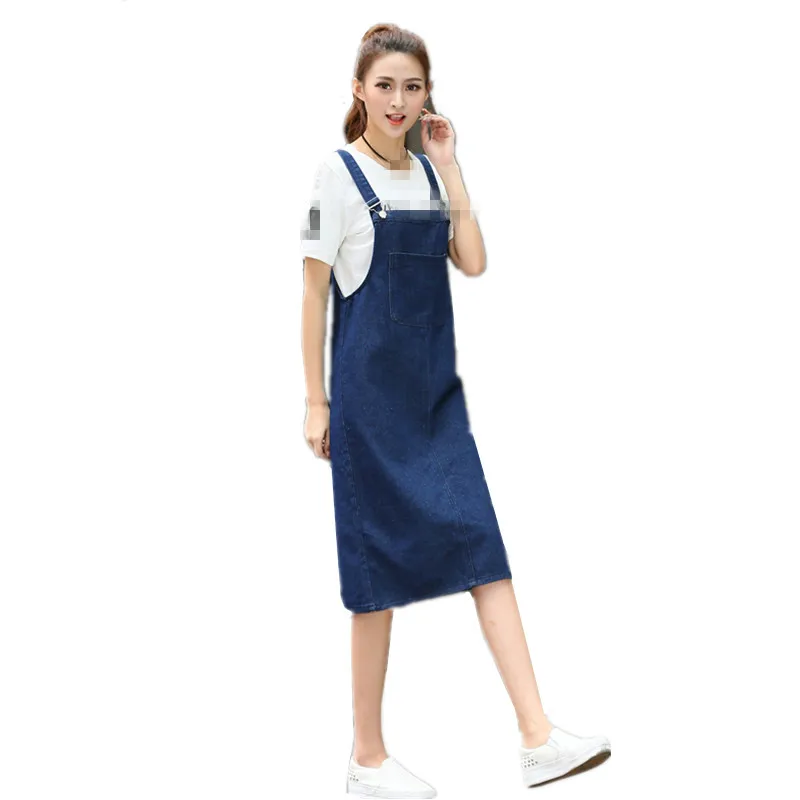

B1492 2019 New age season women leisure female long paragraph cultivate one's morality show thin straps type A cowboy dress tide