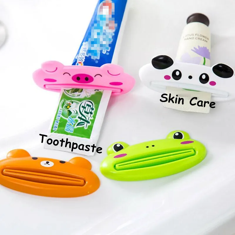 

1pcs Creative Cute Animal Multifunction Toothpaste Dispenser Toothpaste Squeezer gels cream lotion squeezer #707