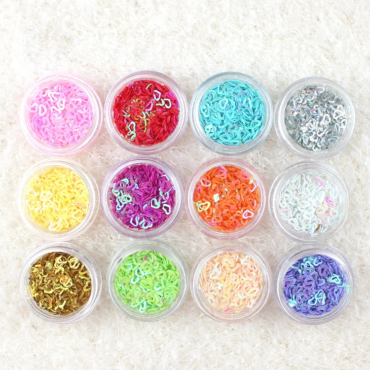 Плоские Блестки в форме сердца для дизайна ногтей 30 г 4 мм|loose sequins|heart sequinsequin loose |