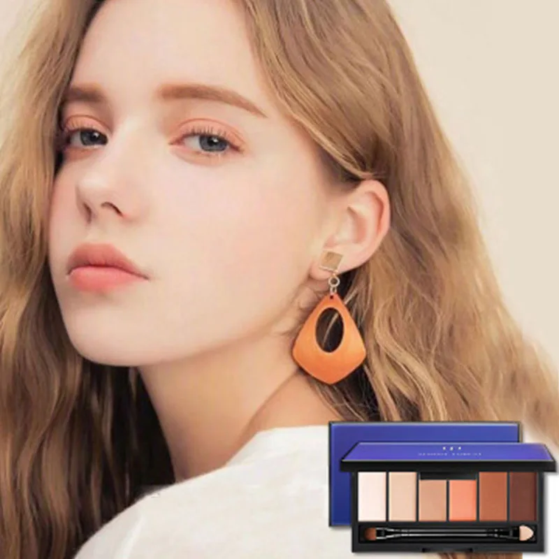 

6 Colors Empty Eyeshadow Magnetic Attraction Storage Box Mini Matte Glitter Shimmer Eye Shadow Platte Makeup Box