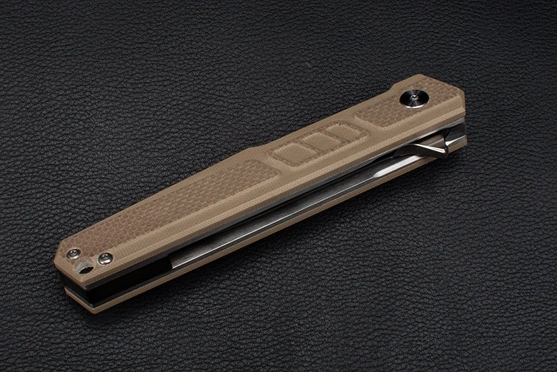 TL-J010 flip folding knife ball bearing 9Cr18mov blade G10 titanium handle outdoor camping multi-purpose hunting EDC tool