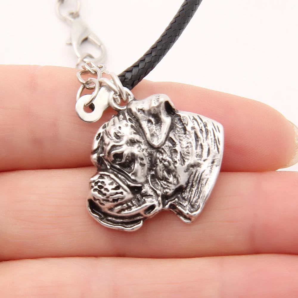 New Big Boxer Dog Necklace Art Dog Stocking Stuffer Gold Choker Women