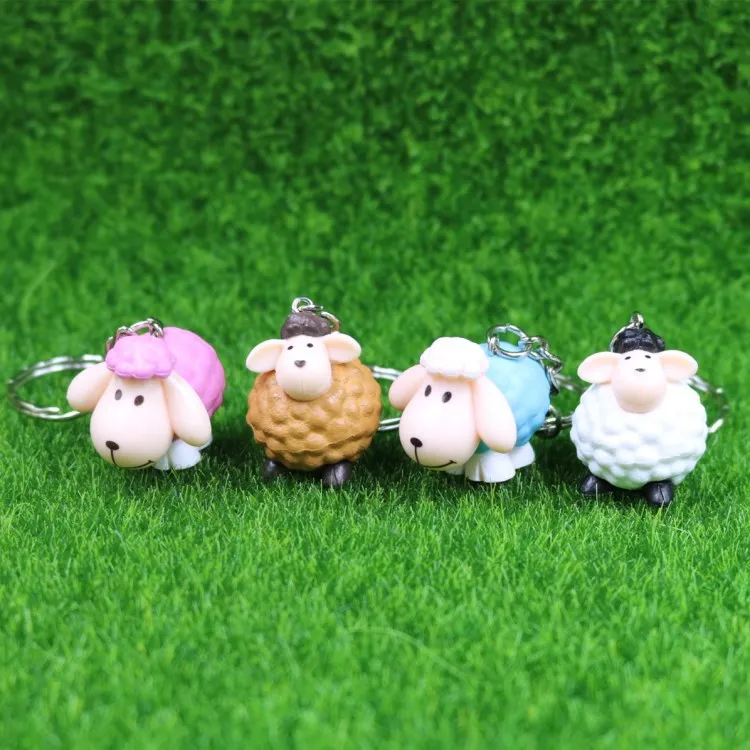 

Lovely Small Cartoon Sheep Key Chain Creative Gift