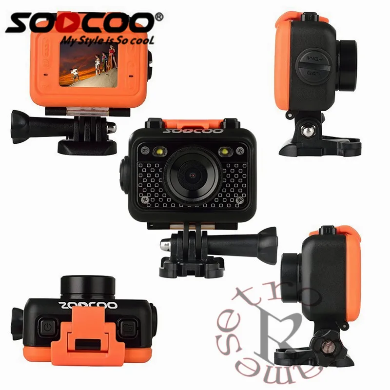 SOOCOO S60 HD 1080P WiFi Спортивная экшн-камера 170 градусов широкоугольный объектив 60 м водонепроницаемый 2,4G беспроводной пульт дистанционного управления