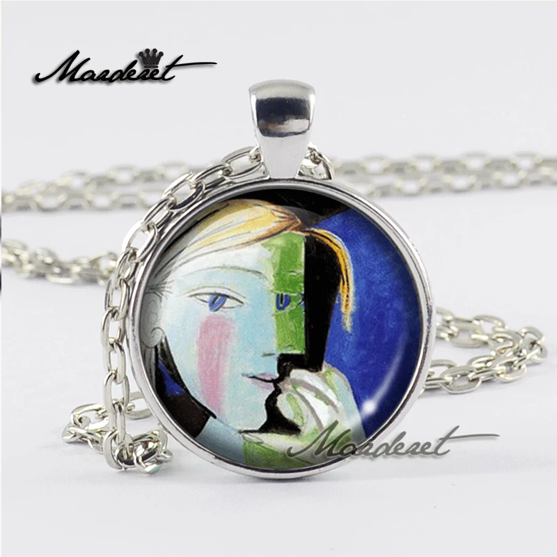 Maderet Picasso стекло кабошон ожерелье ювелирные изделия ручной работы купол