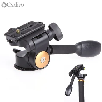 

Cadiso Q08 3-way Three-dimensional Photo Tripod Head Camera Tripod Hydraulic Damping Handle Ballhead Universal Camera Gimbal