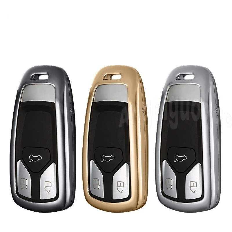 aluminium alloy key protect shell/key cases /key bag/key cover for AUDI 2016 2017 Q7 A4L TT  TTS