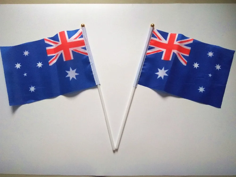 Wholesale Hand wave banners Australian National flags polyester