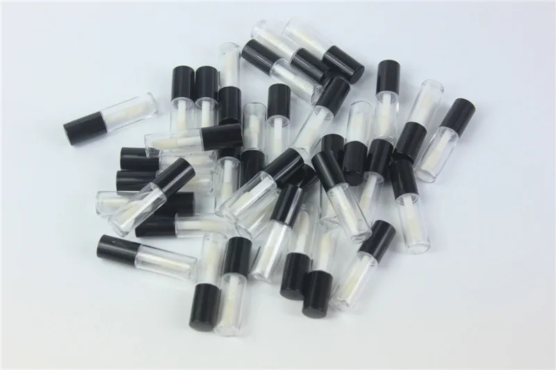 

68pcs/lot 1.2ml Empty Clear Lip Gloss Tube Lips Balm Brush Container Beauty Tool