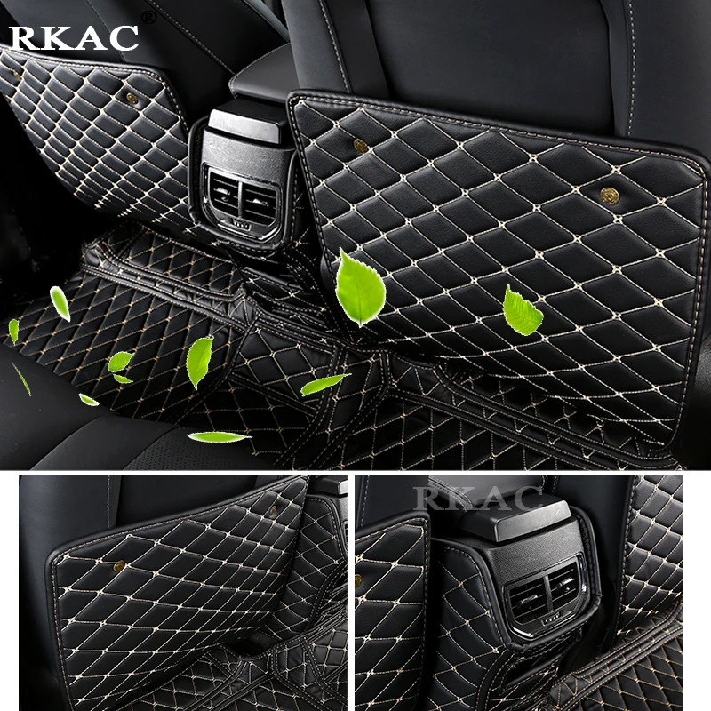 RKAC Автомобиль Стайлинг микрофибры кожа заднего сиденья подлокотник коробка B-стойка анти-ребенок-Kick Pad Обложка для TGGO крышка STICKERES