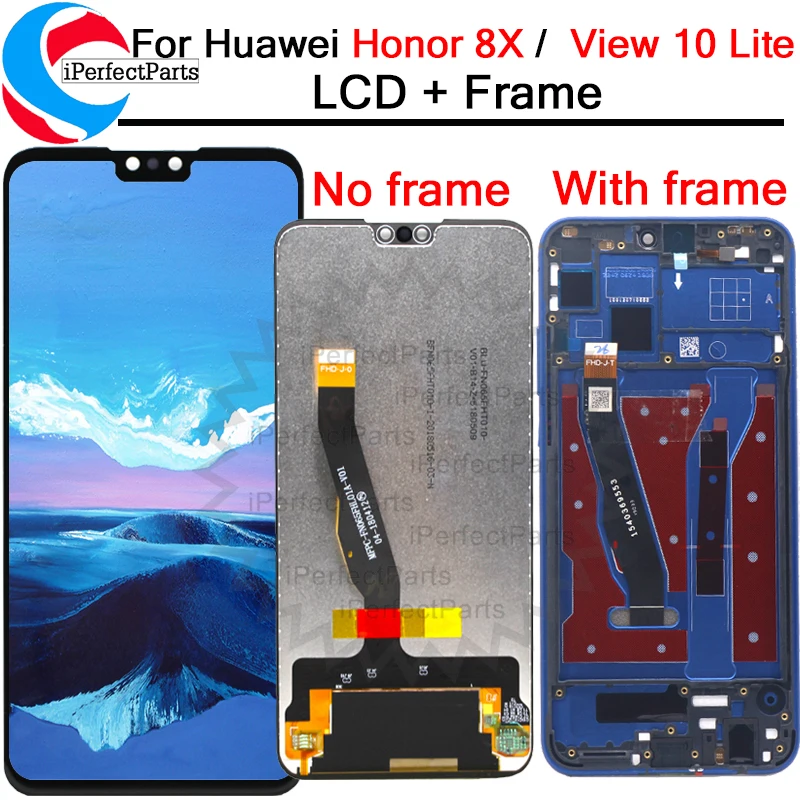 

6.5'' For Huawei Honor 8X LCD Display Touch Screen Digitizer Assembly Replacement With Frame LCD+Tools For Honor View 10 Lite