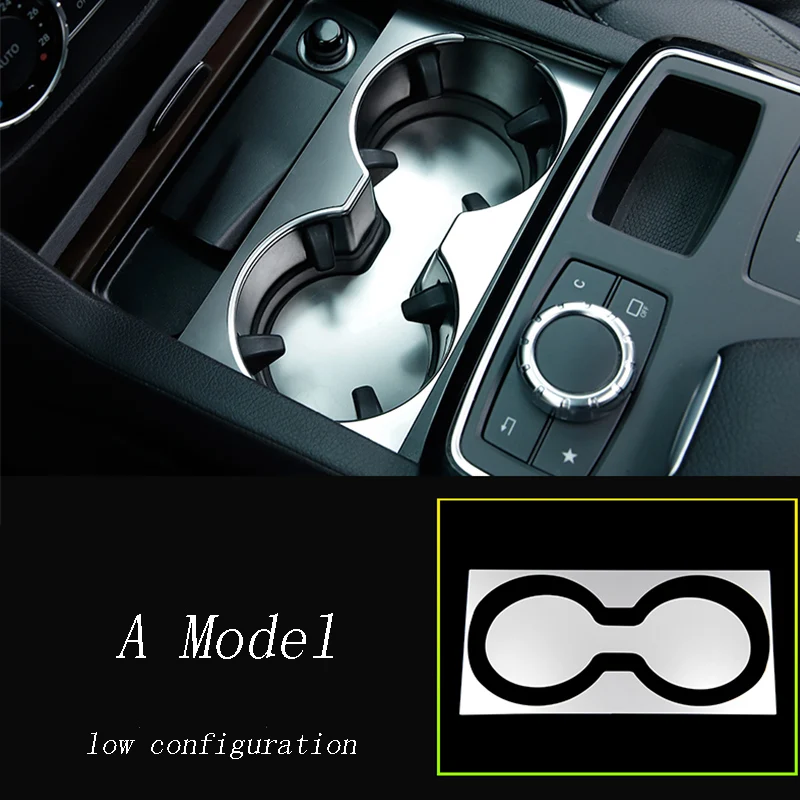 Автомобильный Стайлинг, держатель стакана воды, панель, декоративная крышка, наклейки, Накладка для Mercedes Benz GLE W166 ML GL GLS X166, аксессуары для интерьера