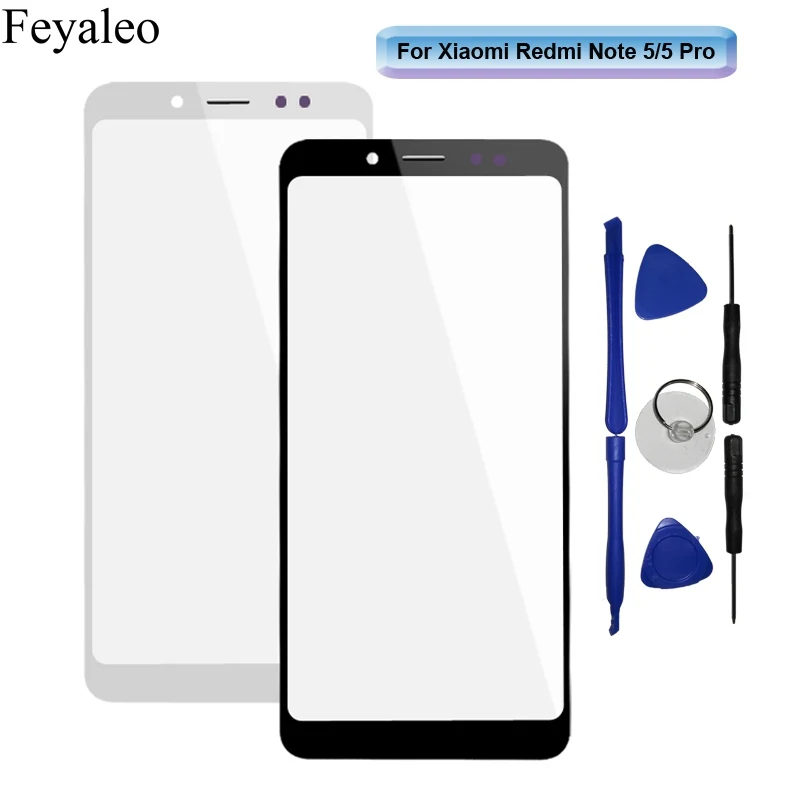 

Front Touch Panel For Xiaomi Redmi Note 5/5 Pro Screen Outer Glass Lens Cover Repair Parts Replacement Tools (Not Digitizer)