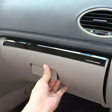 1 шт., автомобильный бардачок из нержавеющей стали, коробка для хранения с блестками, Накладка для Ford Focus 2 MK2 2005-2011 LHD аксессуары