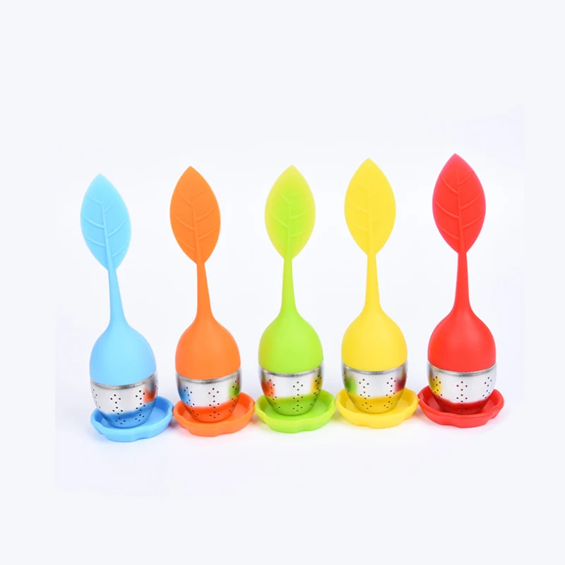 Silicone Tea compartment Tea maker Tea Filter high Temperature Resistance Thickened Leaves Silicone Stainless Steel water filter