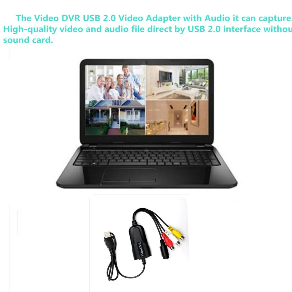 USB EasyCap 2 0 карта захвата видео ТВ DVD VHS аудио|DVR-карты| |