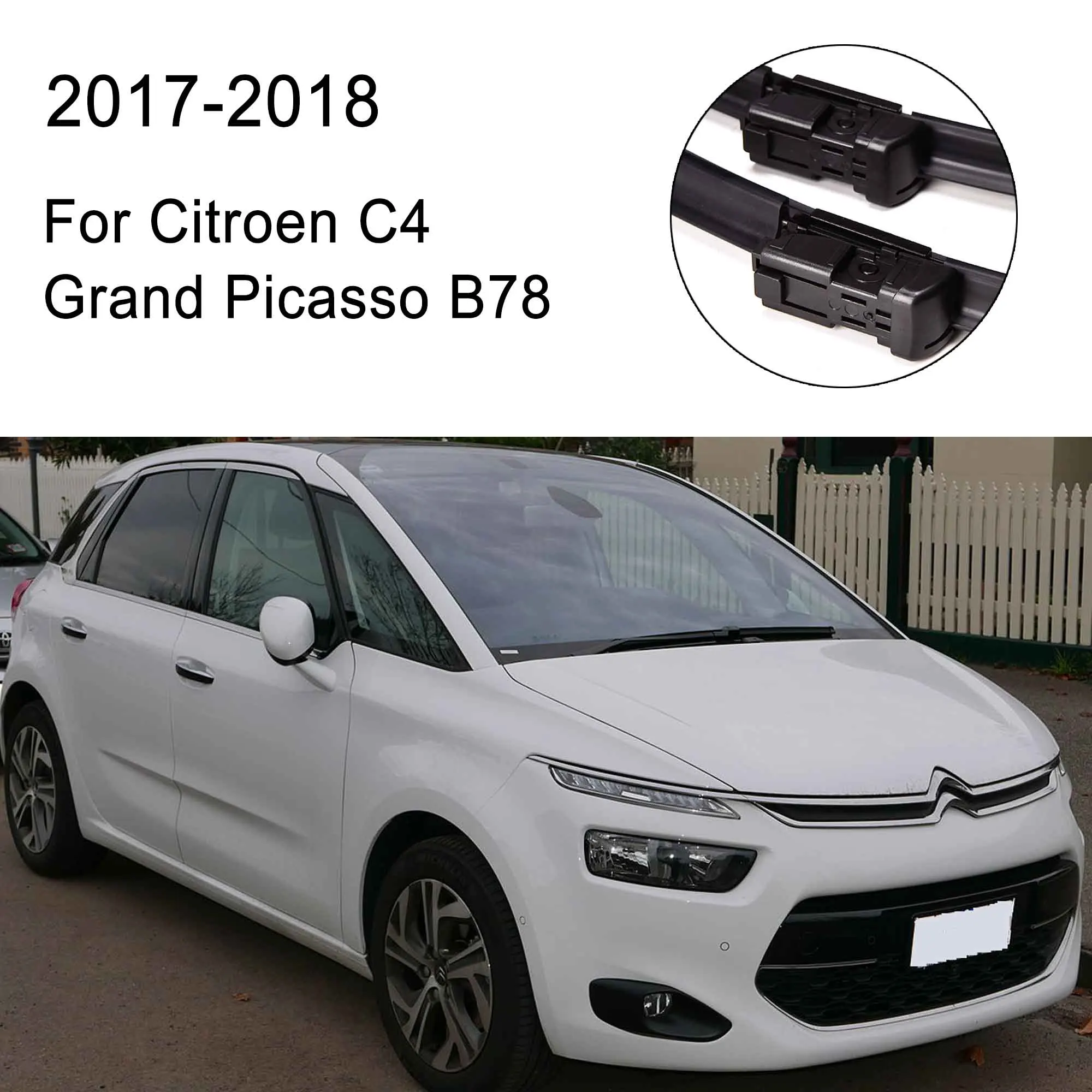 Mikkuppa щетки стеклоочистителя для Citroen C4 Grand Picasso модельный год 2006- стеклоочиститель авто аксессуары - Цвет: 2017-2018 B78