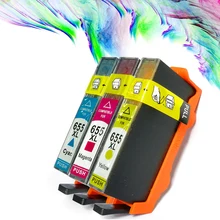 

Qinde For HP 655 for hp655 655xl Compatible Ink Cartridge replacement for HP deskjet 3525 5525 4615 4625 4525 6520 6525 6625 5Pk