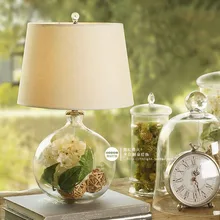 Вокруг дома фары настольная лампа спальня ночники современная мода стекло ваза для цветов декор стол деревенский освещение