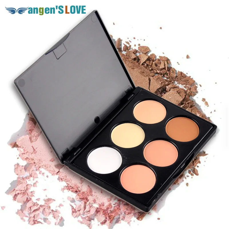 

Professional 6 Colors Blush Trimming Set Makeup Contour Blusher Face Powder Palette Foundation Make-up Palette Comestics