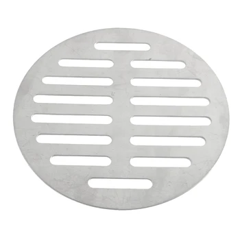 

Home Bathroom Supplies Silver Tone Round Stainless Steel Floor Drain Cover
