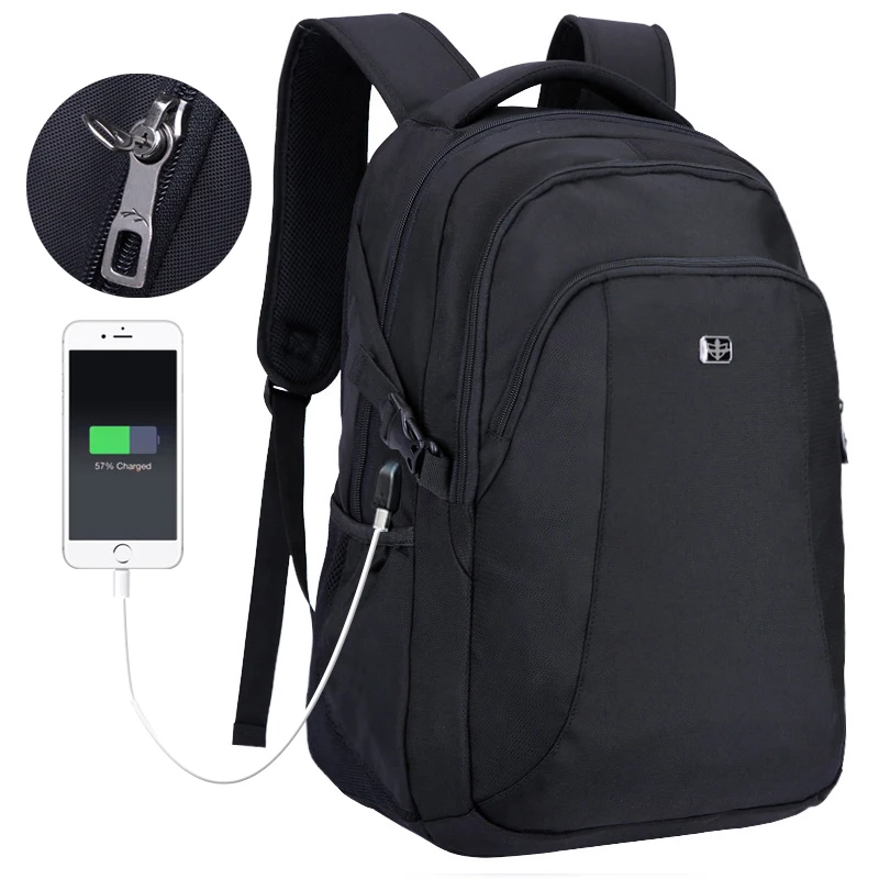 

Anti-theft Waterproof Travel Backpack Men 15.6inch Laptop Backpacks USB Charging Backpack School Bag Male Oxford Bagpack Mochia