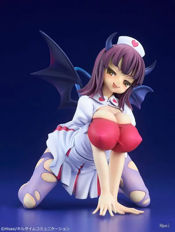 

Japanese Anime Q-six KenKetsu Akuma Akane BlackDevil ver. PVC Sexy Girls Action Figure Toys 16cm