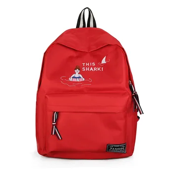 

Korean Version Female Harajuku Backpack Funny Letters Campus College School Student Large Capacity Backpack Women's Rucksack Bag