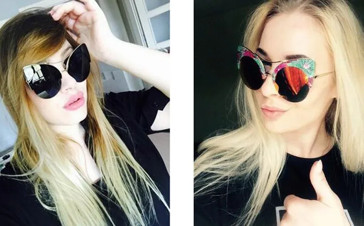 Printed Summer Cat Eye Sunglasses 2 Printed Summer Cat Eye Sunglasses 2