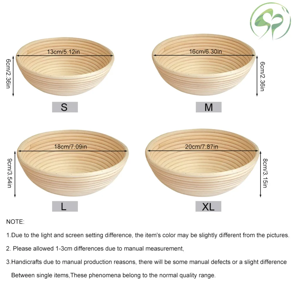 Круглая натуральная ротанговая хлебная корзина для ферментации для европейского стиля ферментация хлеба и литья в деревенском стиле