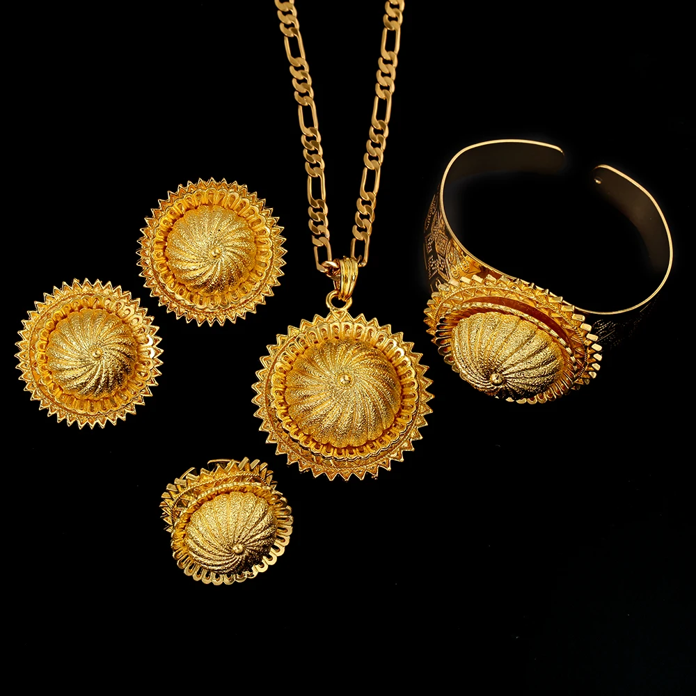 Комплекты ювелирных изделий с крестиком в стиле эфир золотого цвета|cross jewelry