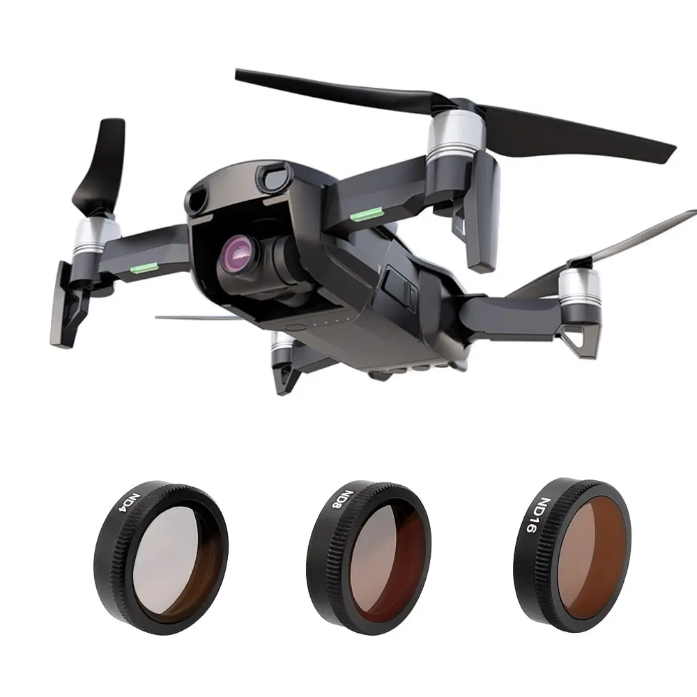 

TELESIN 3 Pack Lens ND Filter Set ND4 ND8 ND16 Filter Neutral Density Filter for DJI Mavic Air Drone Camera Accessories