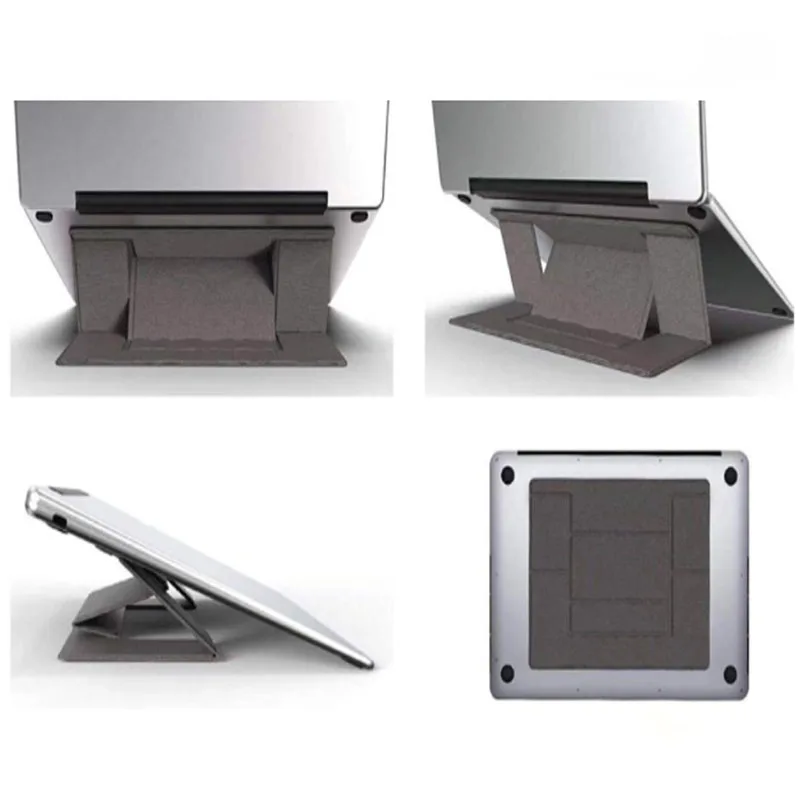 

Invisible Laptop Adhesive Stand Folding Adjustable Bracket Portable Tablet Holder for iPad MacBook Lenovo Samsung Laptops