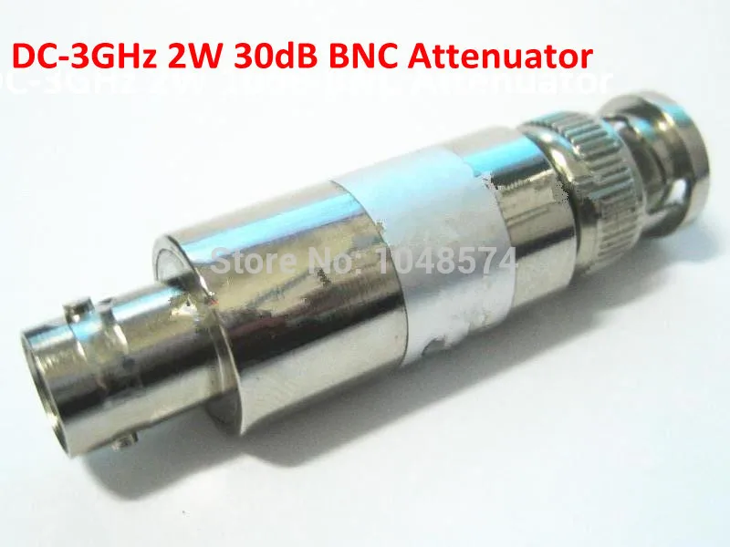 Free Shipping BNC male to BNC female 30dB 2W DC 3GHz Fixed Coaxial RF