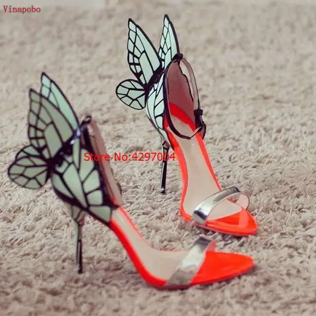 Hot-Orange-Patent-Leather-Women-Open-Toe-Sandals-Mixed-Color-Butterfly-Wing-Back-Ladies-Sexy-High.jpg_640x640