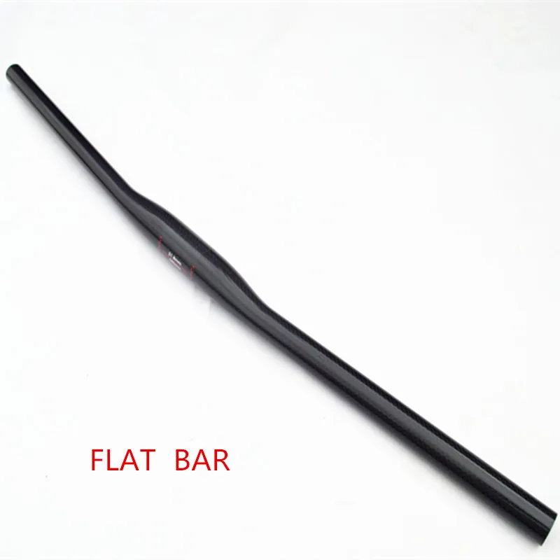 no full carbon fiber mountian bike handlebar bike accessories riser bar flat bar bicycle parts 3k finish 31.8*720/740/760mm