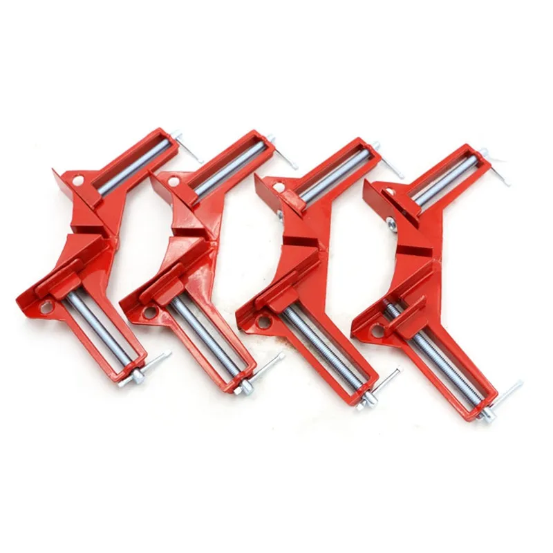 4PCS Rugged 90 Angle clip DIY Corner Clamps quick fixed fishtank glass
