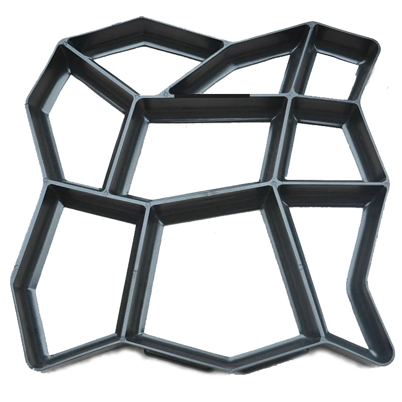 

Black Plastic Making DIY Paving Mould Home Garden Floor Road Concrete Stepping Driveway Stone Path Mold Patio Maker