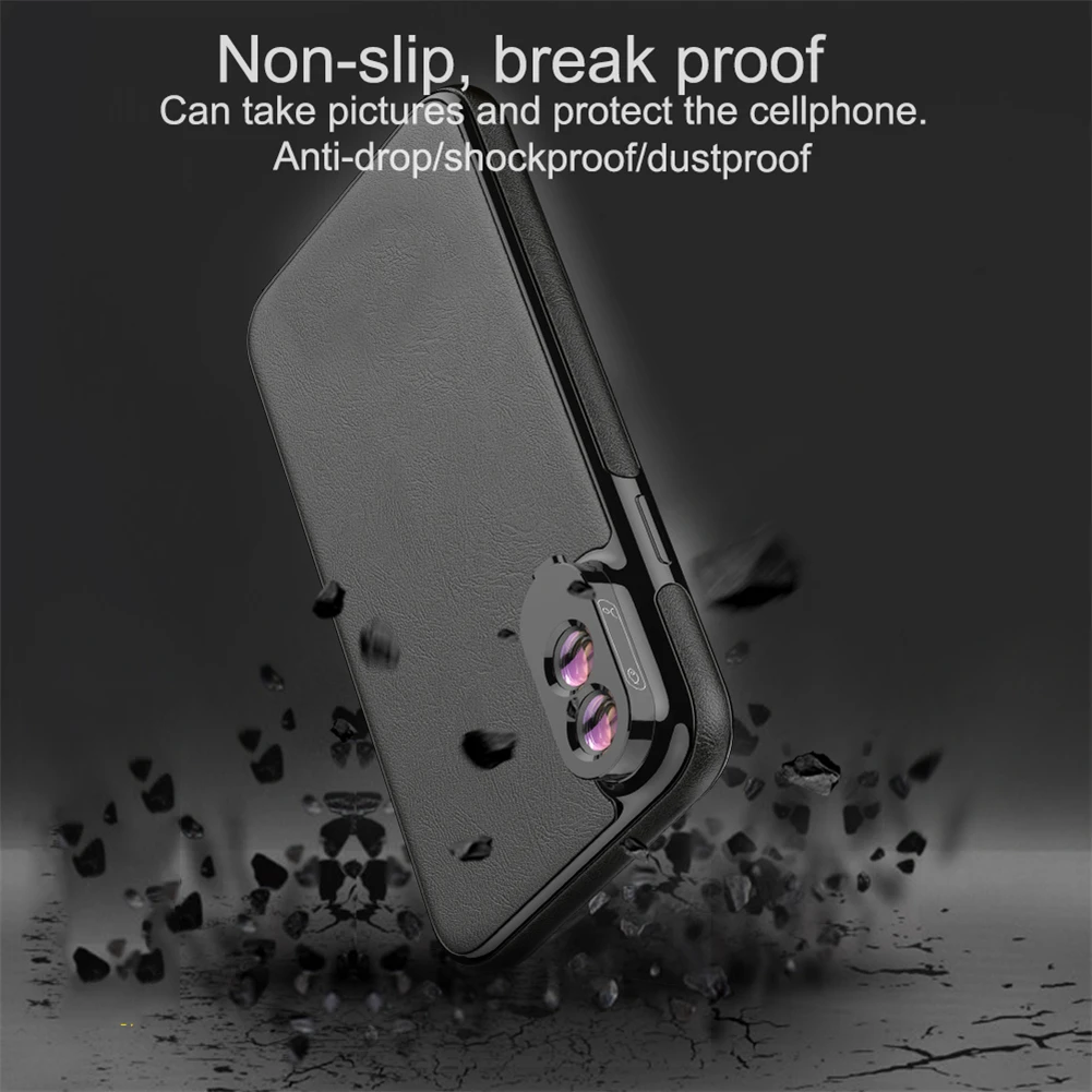 Для IPhone X Рыбий глаз широкоугольный Макро внешний объектив мобильного телефона имеет защиту+ фотография двойная функция