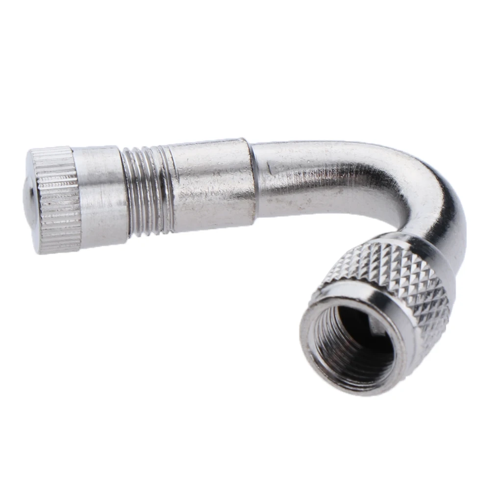 Car Motorcycle Tire Brass 45/90/135 Degree Lengthened Inflatable Tube Superior Quality With a Chrome Finish Superior Quality