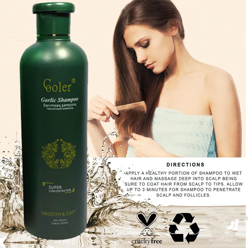 COOLER Чеснок шампунь для волос рост питательный шампунь|anti dandruff|garlic hairanti dandruff shampoo |