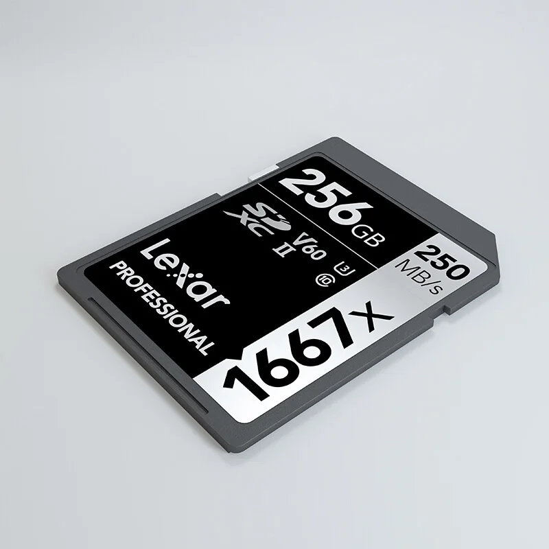 Original Lexar Professional SD Memory Flash Card 1667x SDXC UHS II class 10 V60 256GB kart 4