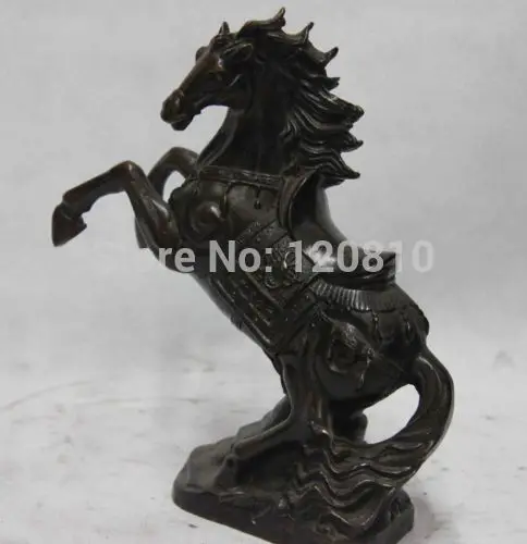 

Chinese Royal Palace Copper Bronze Feng Shui Lucky Wealth War Horse Steed Statue