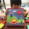 Rompecabezas creativo de geometría para niños, juguete de aprendizaje temprano, juegos de mesa educativos para niños, botón, clavo de seta, juego familiar ► Foto 1/6
