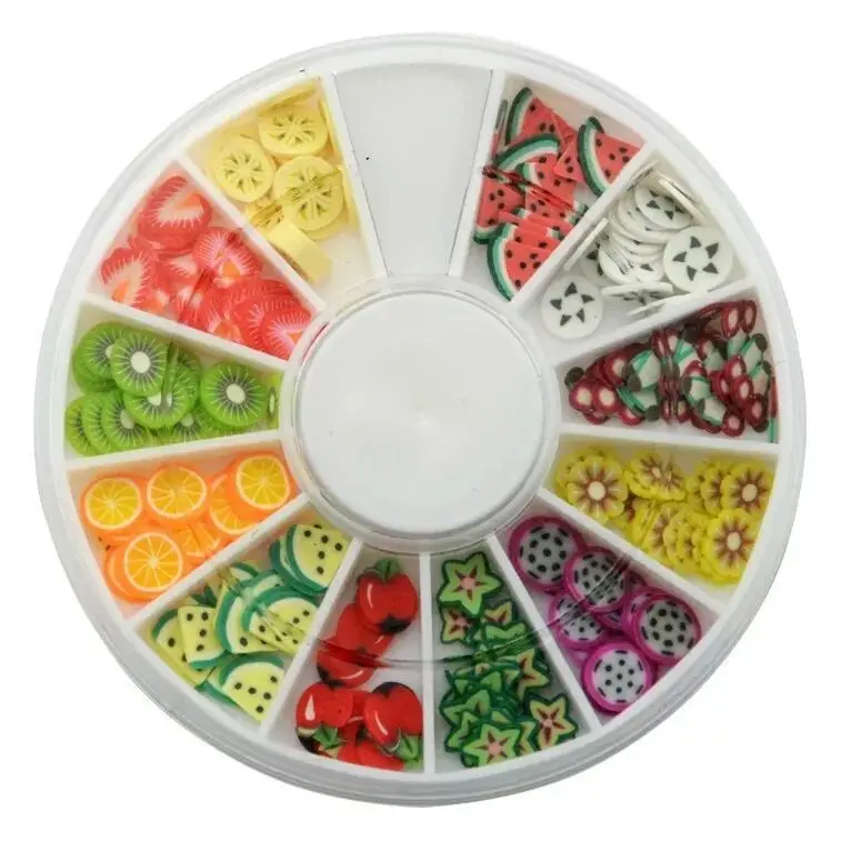 

Additive Slice Cut Mix Fruit Slime Filler Femo Developing DIY Modeling Toys For Ninja Clay Plasticine Fomchanksy Accessories