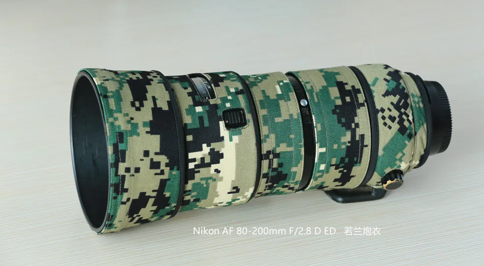 ROLANPRO объектив камеры Пальто Камуфляж для Nikon AF 80-200 мм f/2.8D ED Объектив Камуфляж Защитная крышка пистолеты одежда