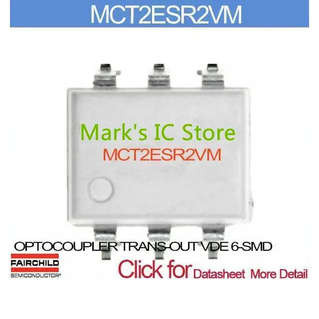 MCT2ESR2VM OPTOCOUPLER TRANS OUT VDE 6 SMD MCT2ESR2 2E MCT2ES 2ES MCT2E